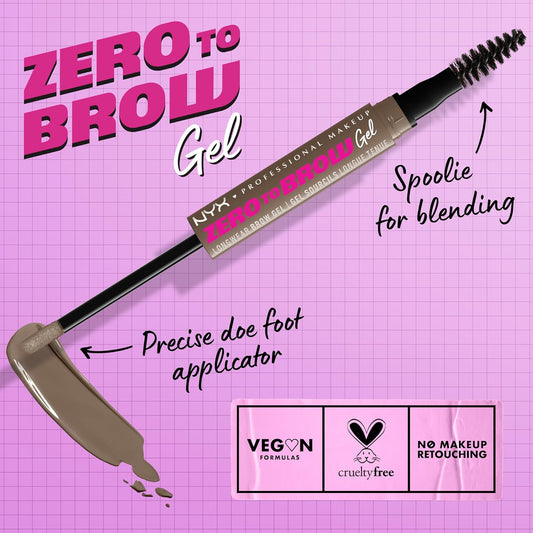 NYX - Zero to Brow, Longwear Eyebrow Gel