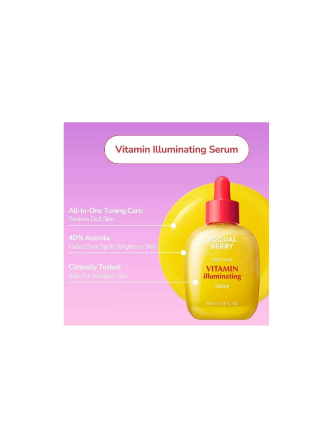 Eqqualberry - Vitamin Illuminating Serum – Brightening & Radiance Facial Serum 30ml