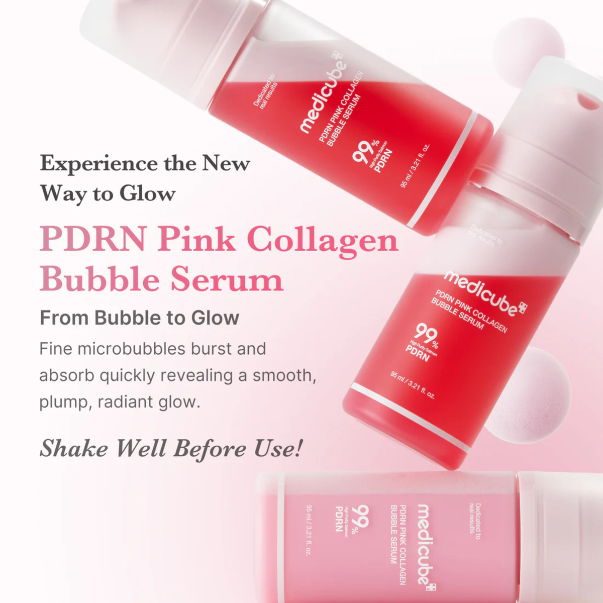 Medicube - Collagen Glow Bubble Serum 95ml