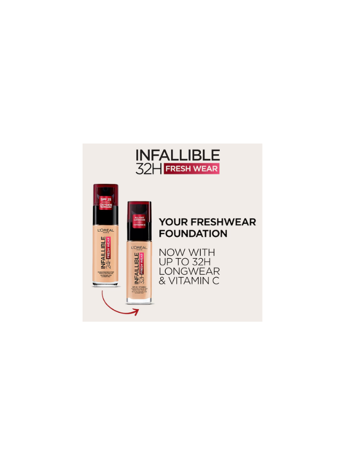 L'Oréal Paris - Infallible 32H Fresh Wear SPF 25 + Vitamin C Foundation