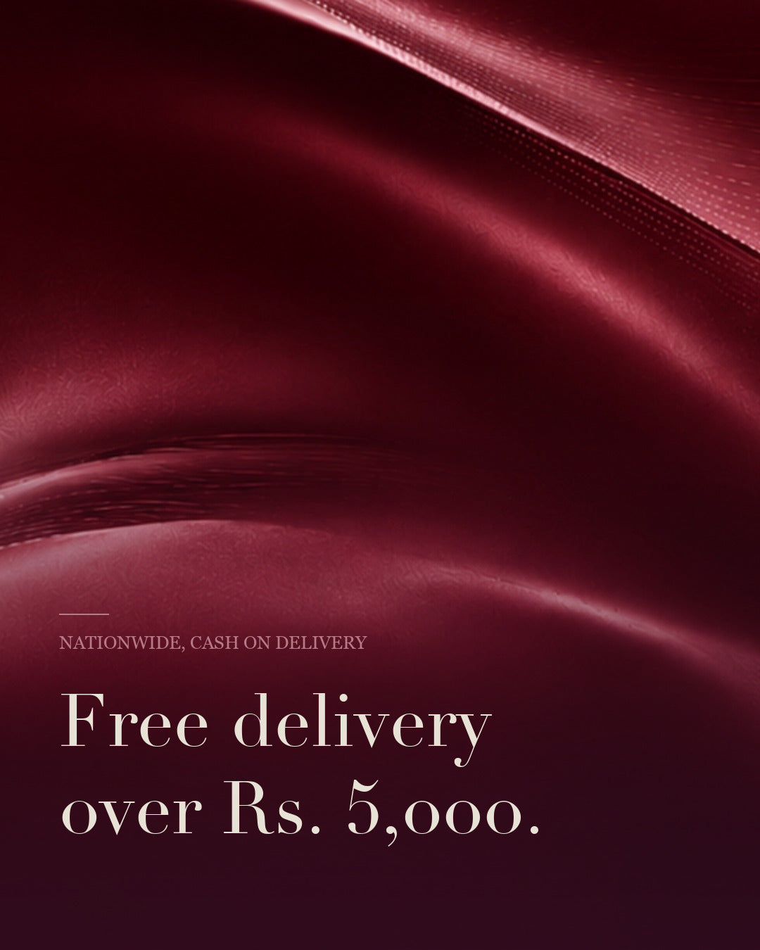 Free delivery over Rs. 5,000, Novitual mobile banner