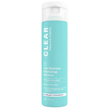 CLEAR Regular Strength Anti-Redness Exfoliating Solution with 2% Salicylic Acid (118ml/4 fl. oz.) - TOPSHELF