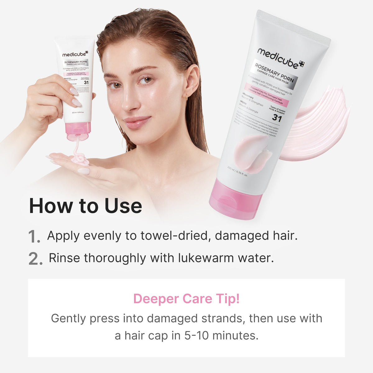 Medicube - Rosemary PDRN Damage Care Hair Mask 200ml