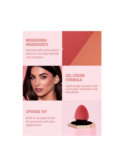 Shein Sheglam Color Bloom Dayglow Liquid Blush - Risky Business