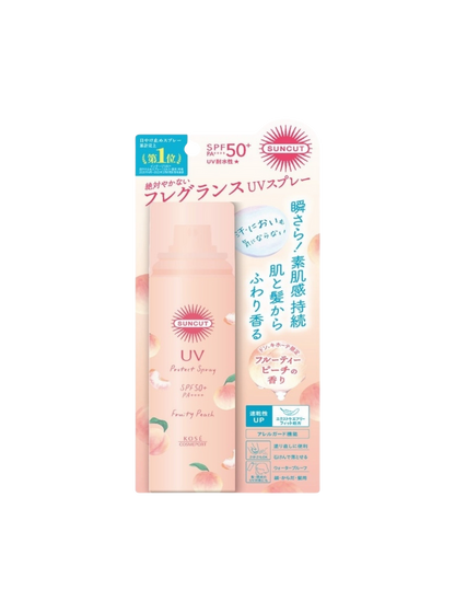 Kose Cosmeport Suncut UV Protect Spray, fruity peach