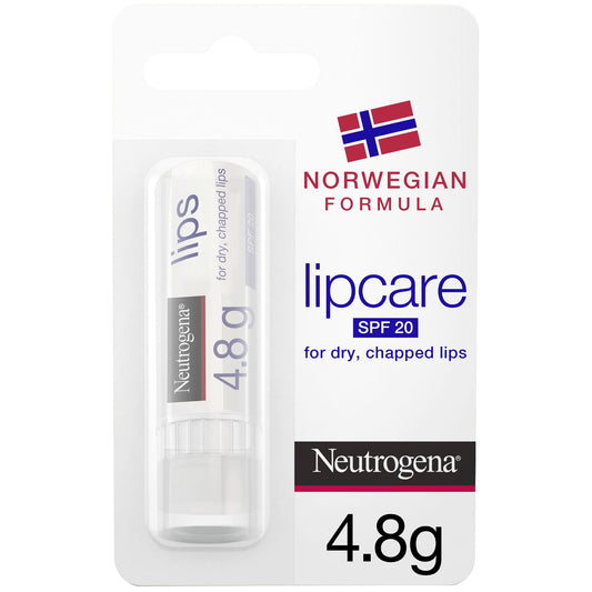 Neutrogena Lip Balm, Norwegian Formula, Moisturising SPF20, 4.8g - TOPSHELF