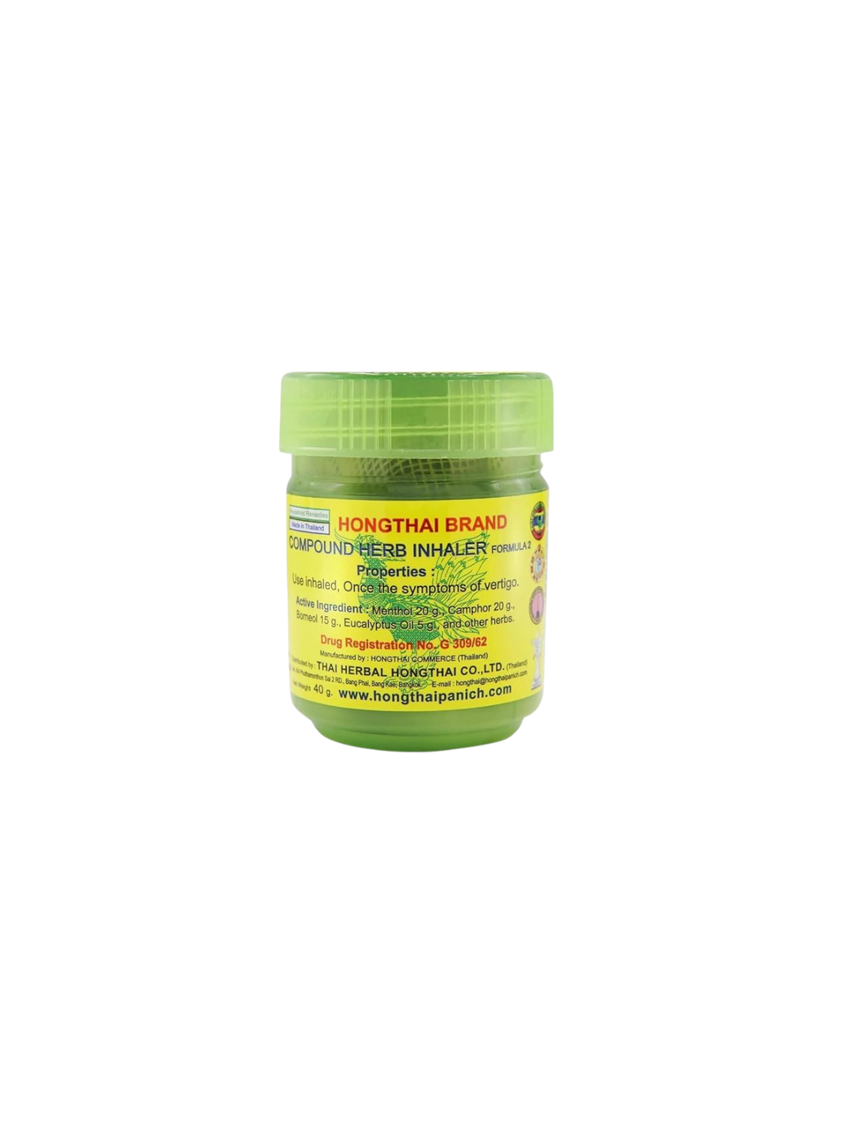 Hong Thai Traditional Compound Herb Inhaler 40g