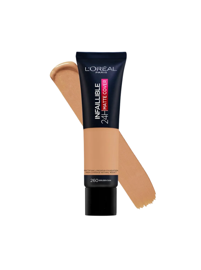 L'Oréal Paris - Infaillible 24H Matte Cover- Mattifying Longwear Foundation High Coverage Natural Result