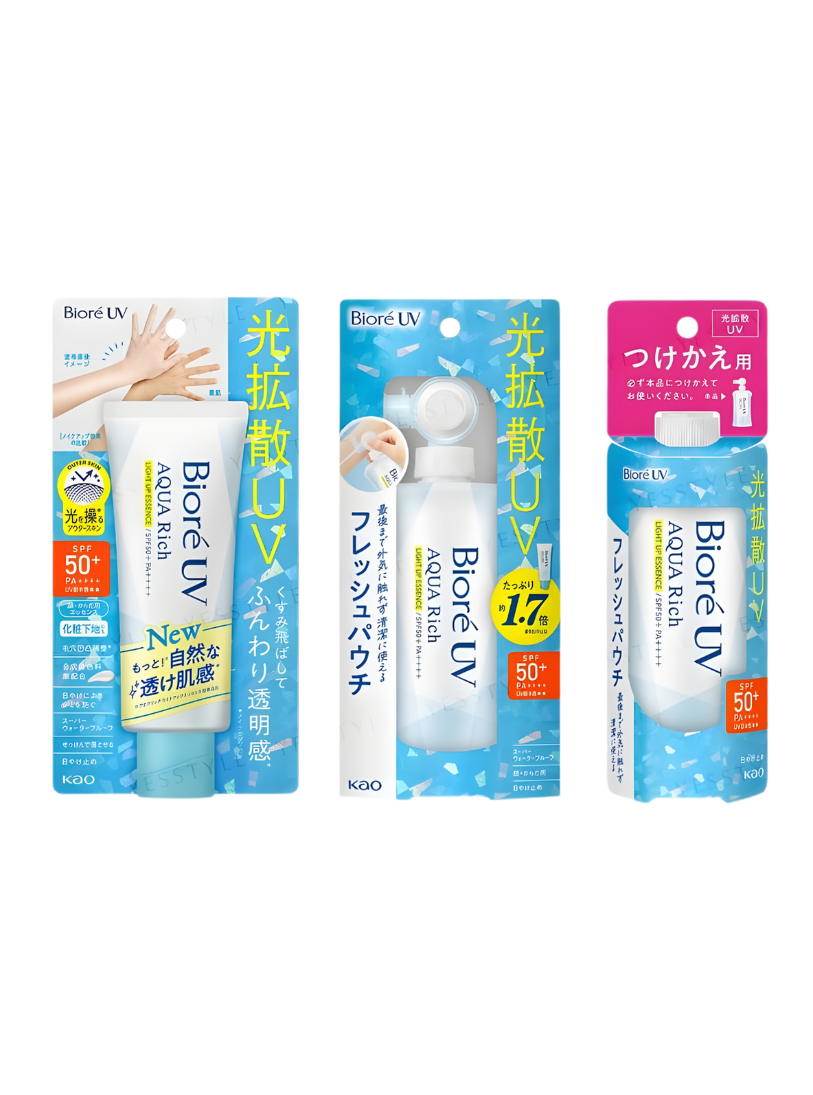 Biore UV Aqua Rich Light Up Essence SPF 50+ PA++++