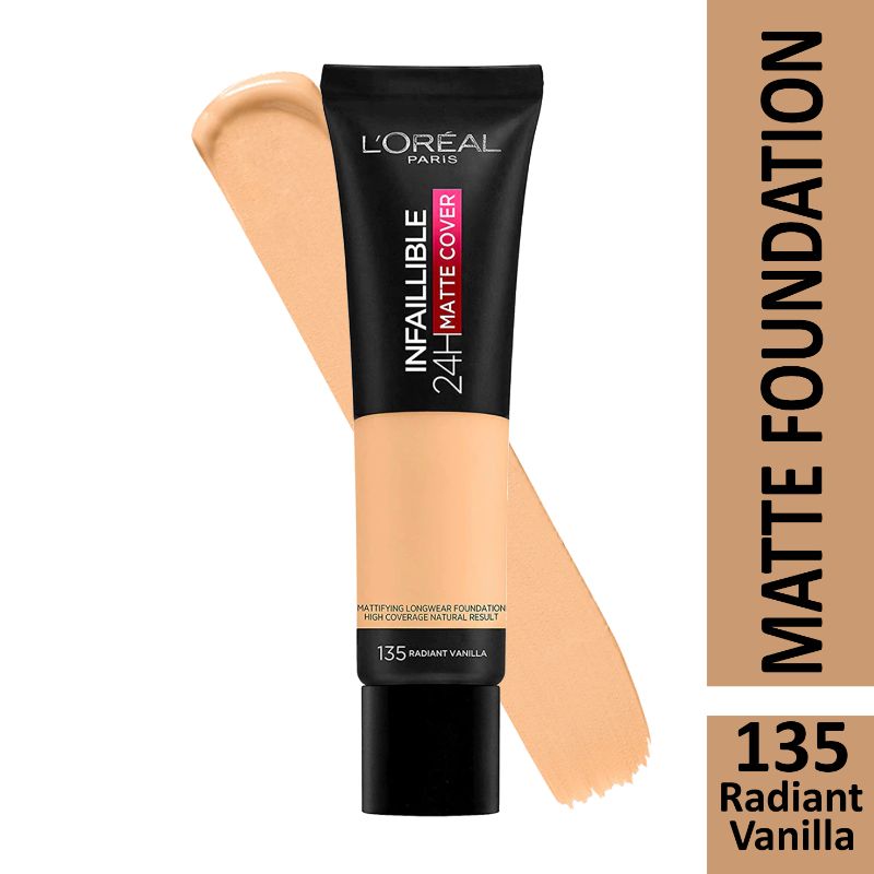 L'Oréal Paris - Infaillible 24H Matte Cover- Mattifying Longwear Foundation High Coverage Natural Result