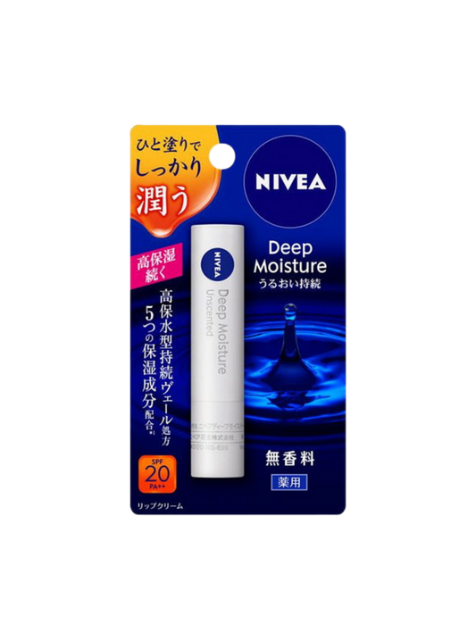 Nivea Japan Deep Moisture Lip Balm SPF 26, unscented