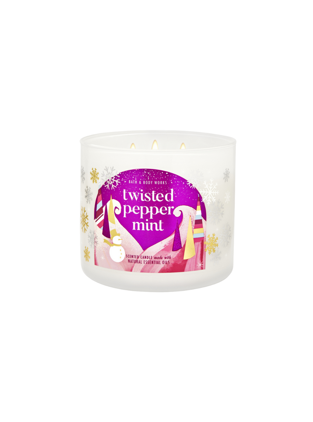Bath & Body Works Twisted Peppermint 3-wick candle 411g