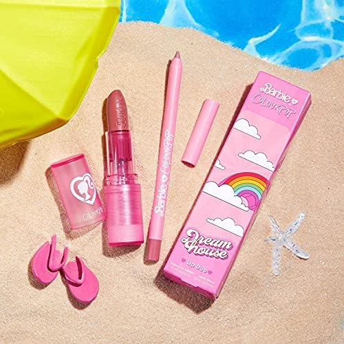 ColourPop Dreamhouse Creme Barbie lipstick and lip liner bundle