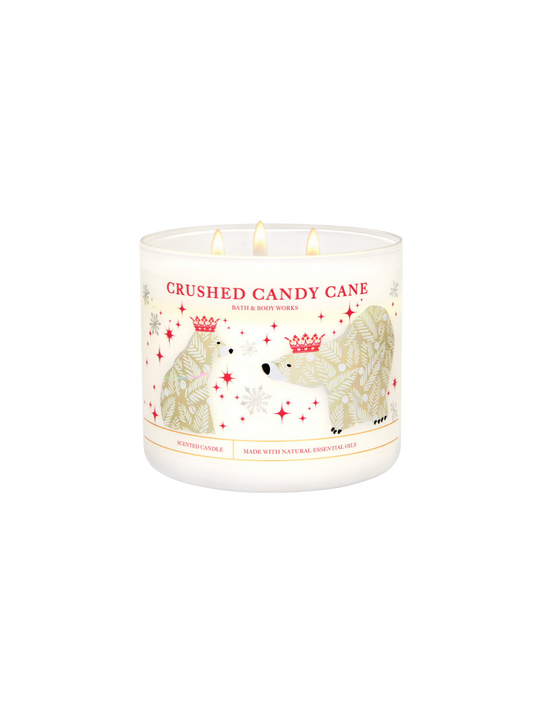 Bath & Body Works Crushed Candy Cane 3-wick candle