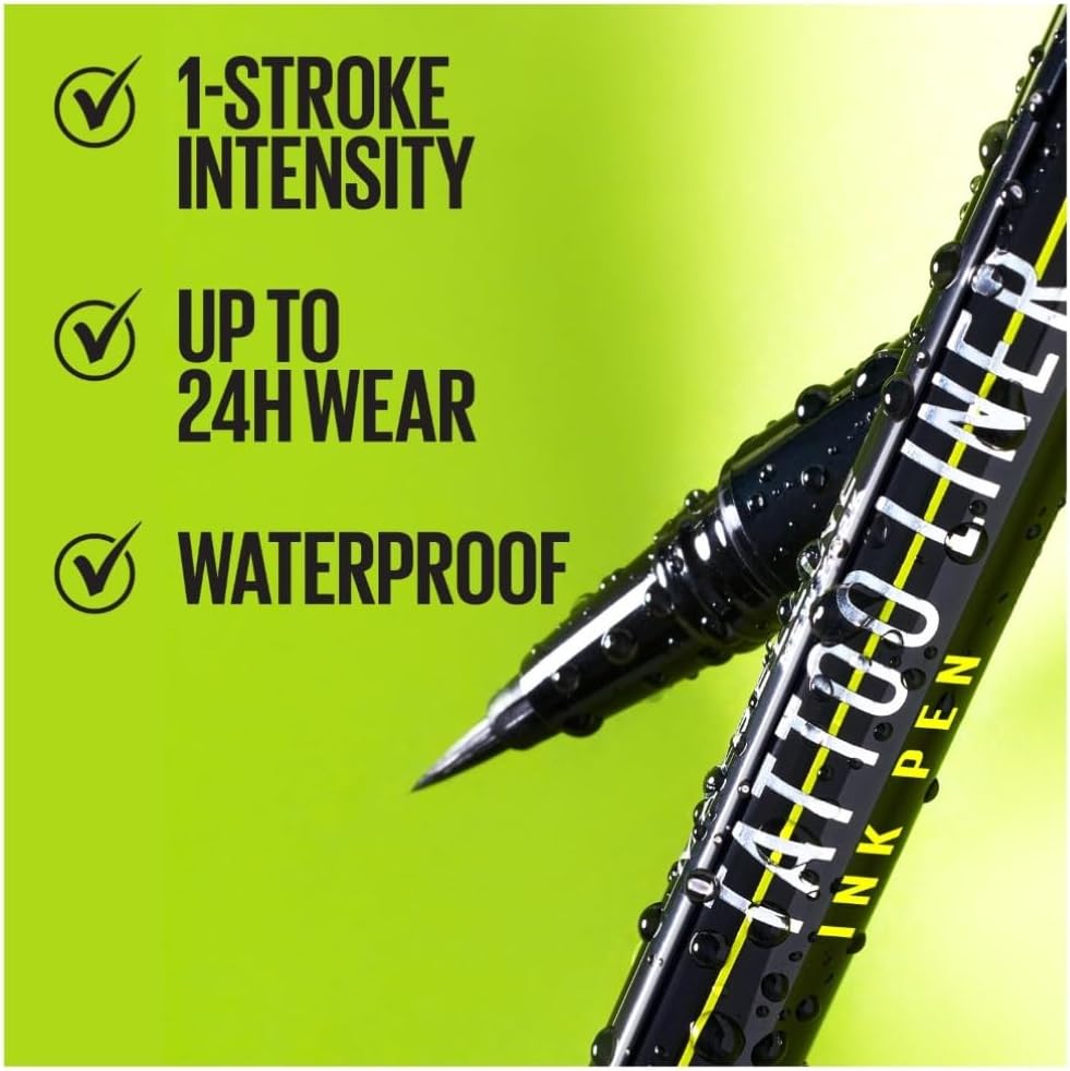 Maybelline - Pen Eyeliner Waterproof Brush Tip up to 24h wear