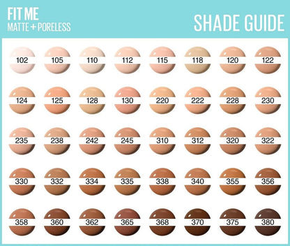 Maybelline - Fit me matte + poreless (normal to oily skin) with clay