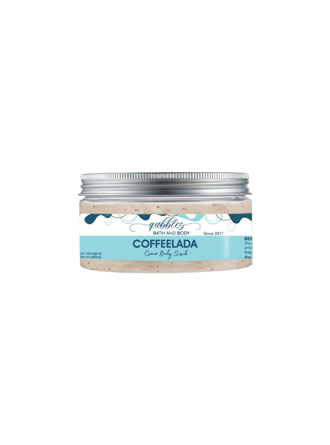 Qubbles Coffee Lada creme body scrub