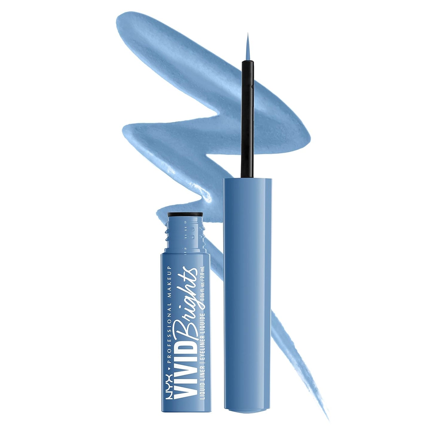 NYX - Vivid Brights Liquid Liner, Smear-Resistant Eyeliner with Precise Tip
