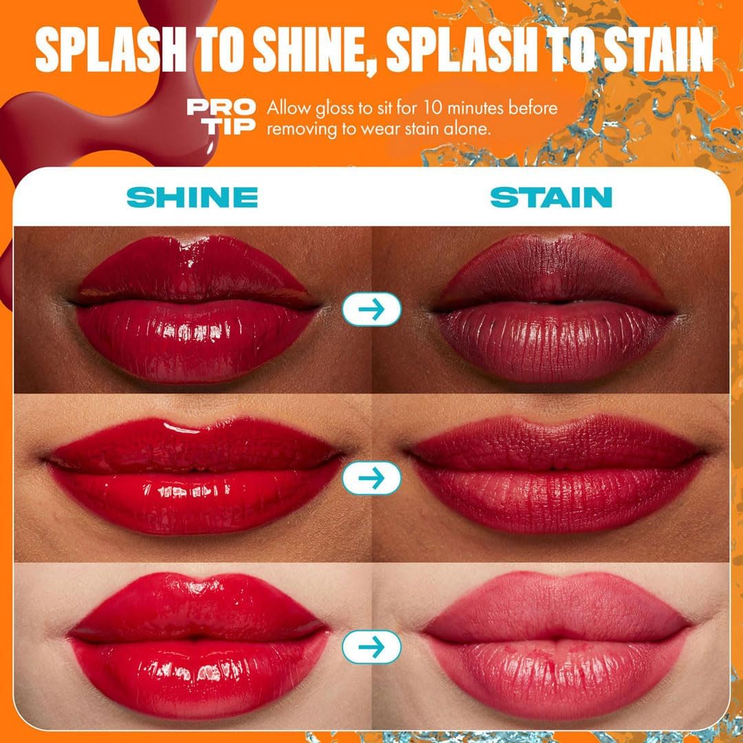 NYX - Lip IV Hydrating Gloss Stain, Lip Gloss, Up to 12HR Hydration, High Pigment, Wet Shine Finish