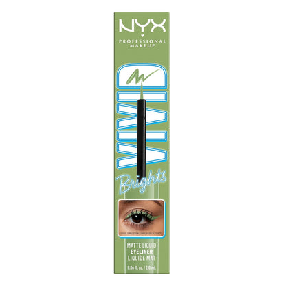 NYX - Vivid Brights Liquid Liner, Smear-Resistant Eyeliner with Precise Tip