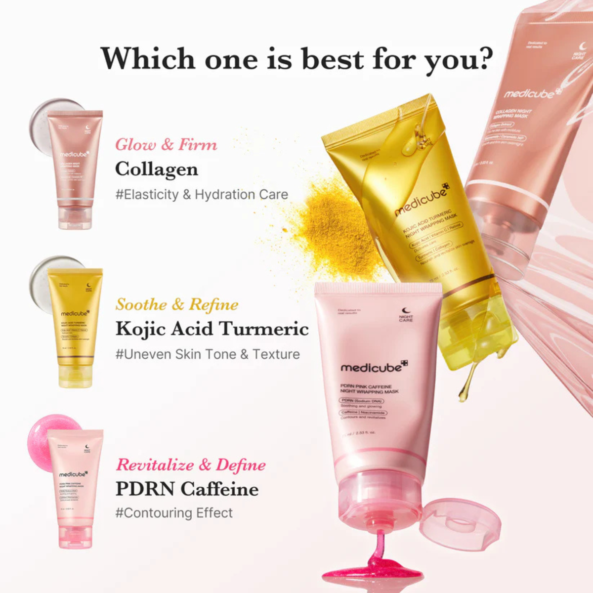 Medicube - PDRN Pink Caffeine Night Wrapping Mask 75ml