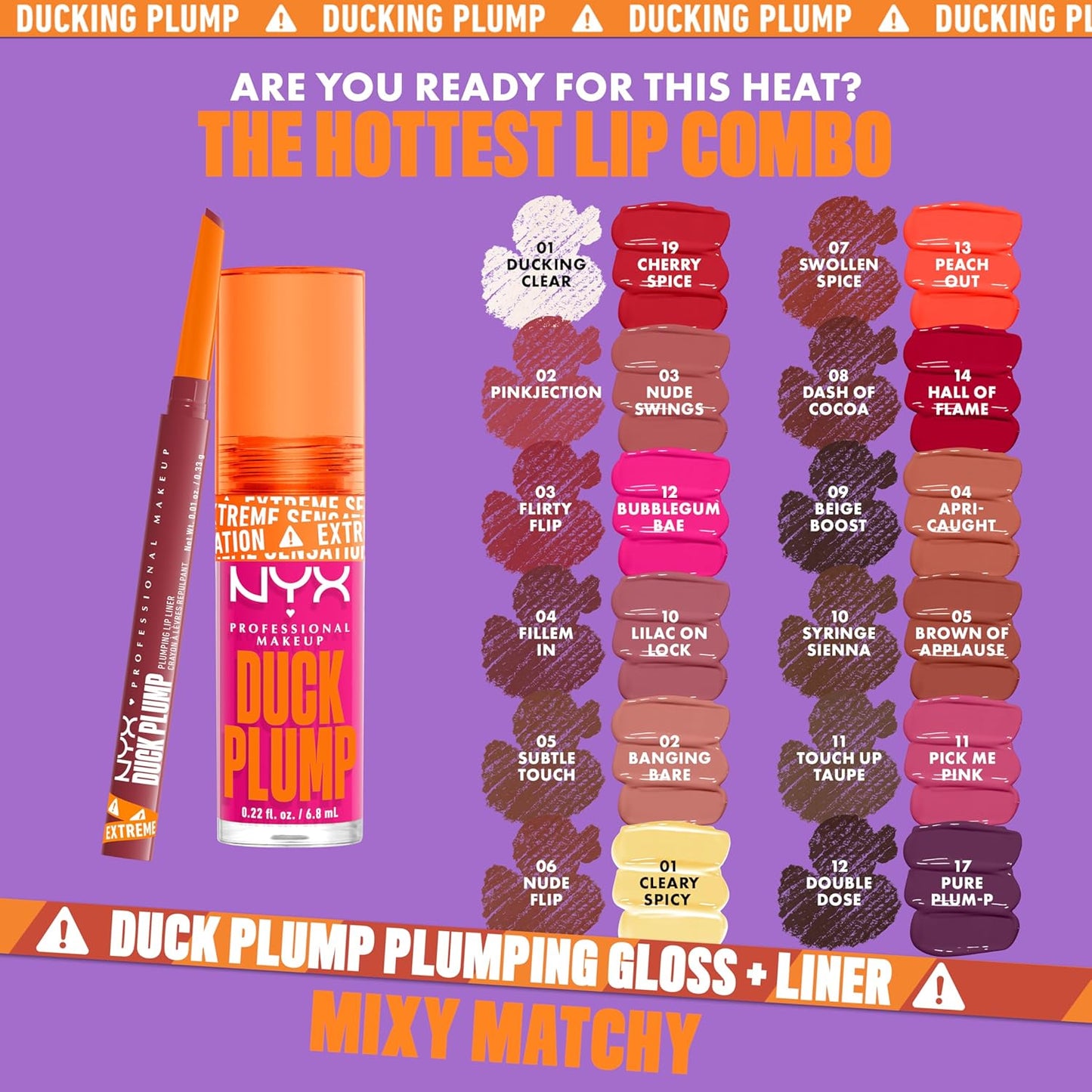 NYX - Duck Plump Plumping Lip Liner, Matte Pencil With Up To 10HR Wear