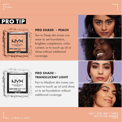 NYX - Can't Stop Won't Stop Mattifying Pressed Powder