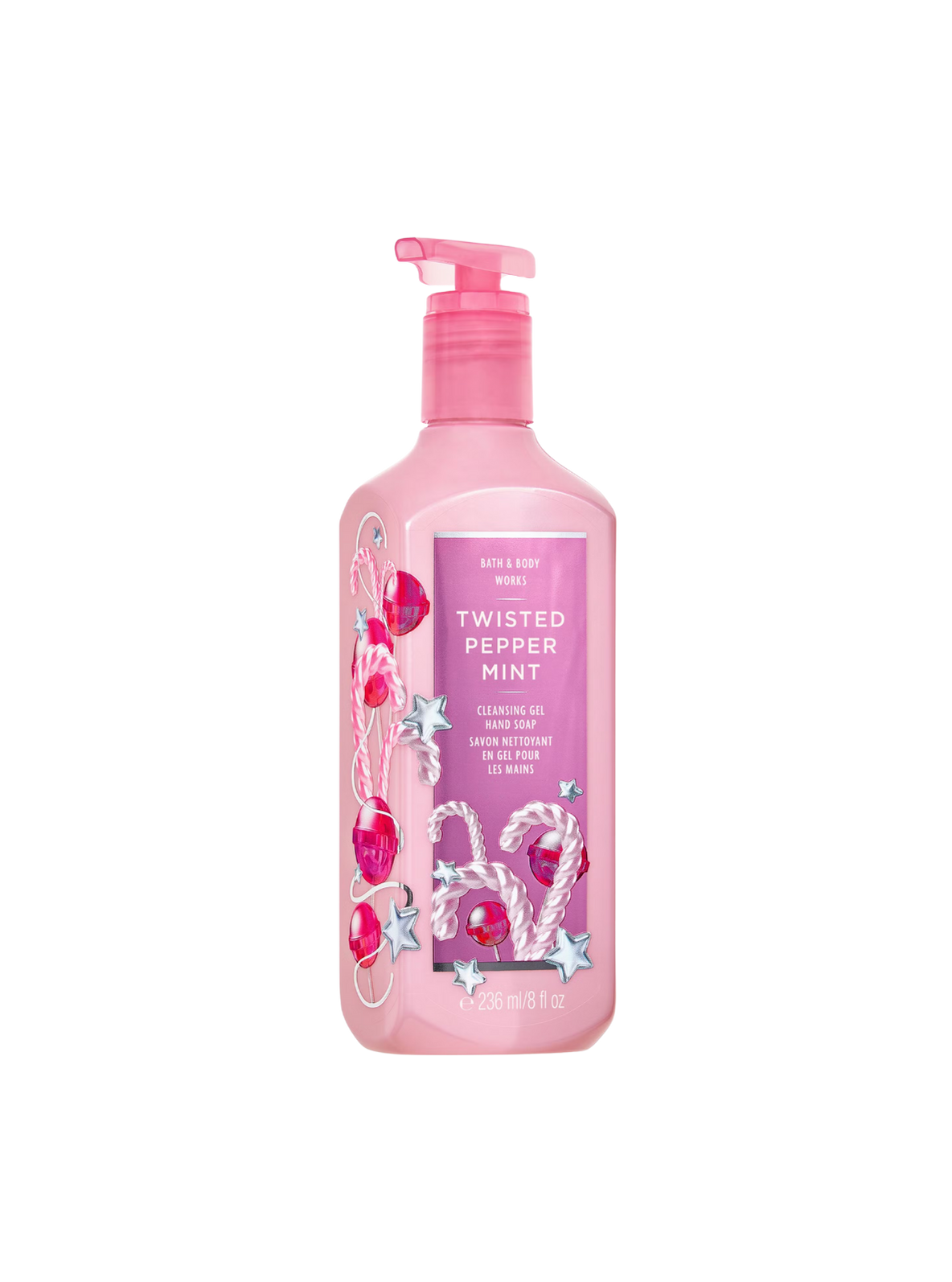Bath & Body Works Twisted Peppermint cleansing gel hand soap 236ml