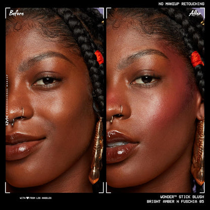 NYX - Wonder Stick Blush with Hydrating Hyaluronic Acid, Dual-Ended Cream Blush Stick