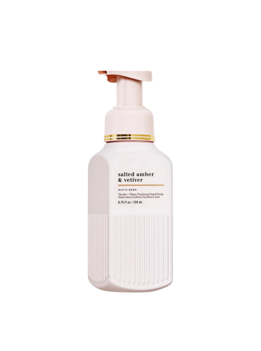 Bath & Body Works - Salted Amber & Vetiver - Gentle & Clean Foaming Hand Soap 259ml