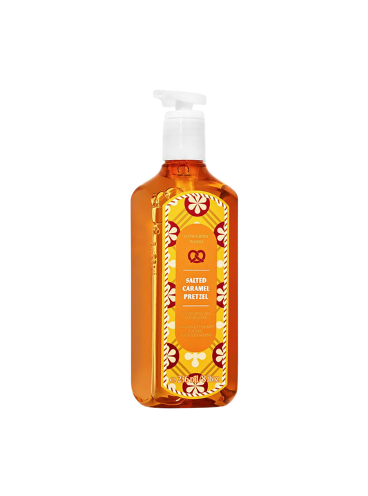 Bath & Body Works - Salted Caramel Pretzel - Cleansing Gel Hand Soap 236ml