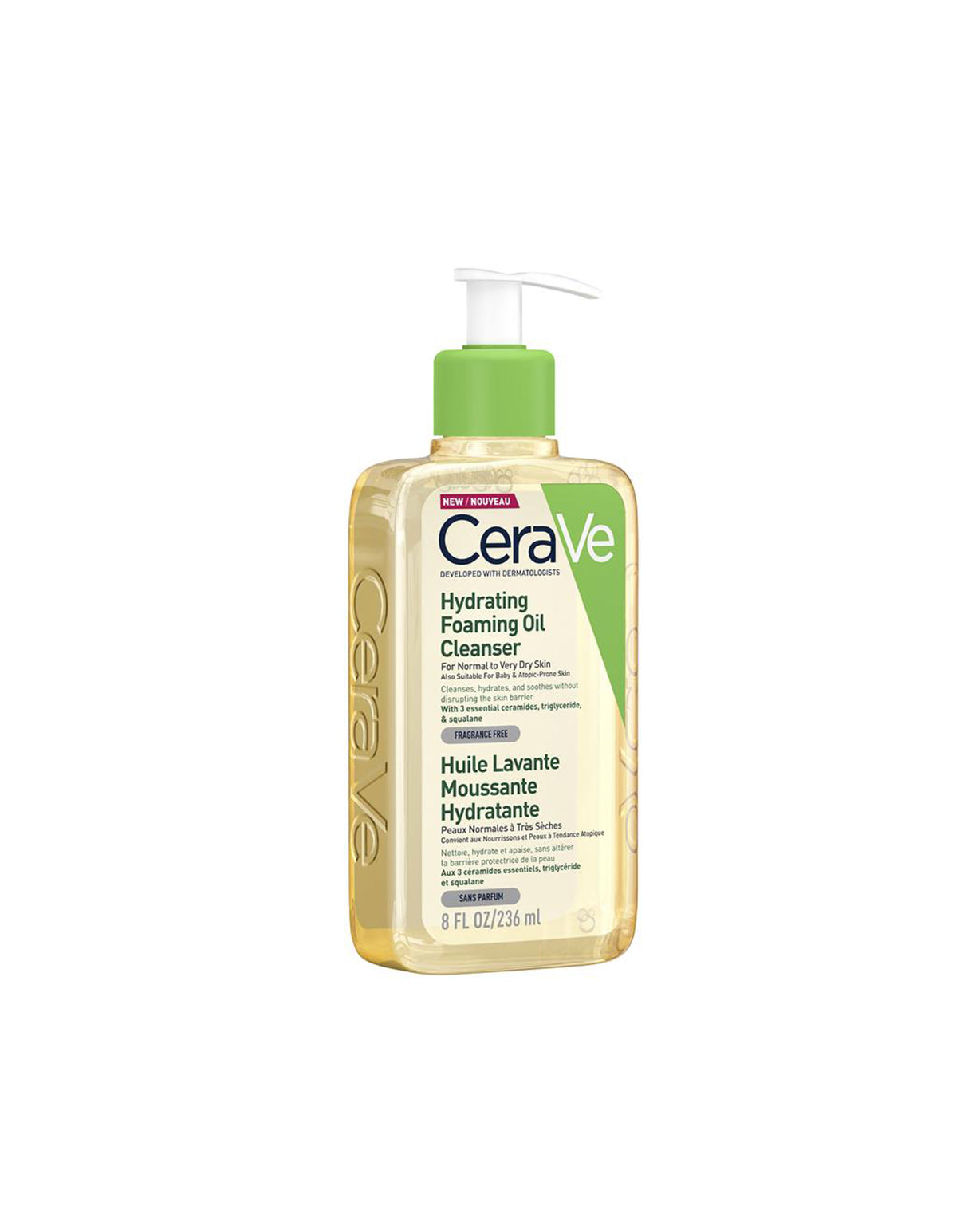 Hydrating Foaming Oil Cleanser for Dry Skin 236ml - CeraVe - TOPSHELF