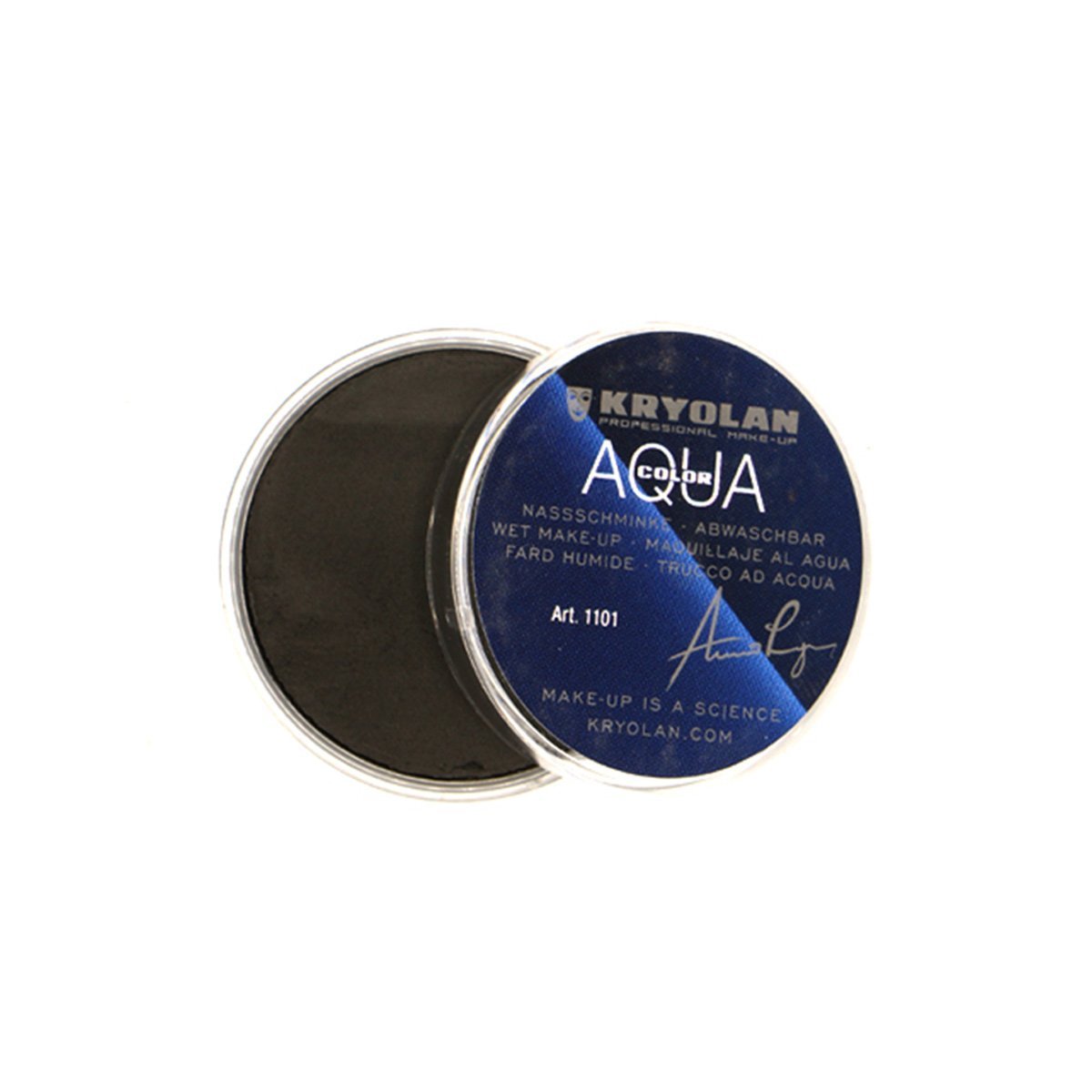 Kryolan - Aquacolor Cake Liner - 071 - Black - TOPSHELF