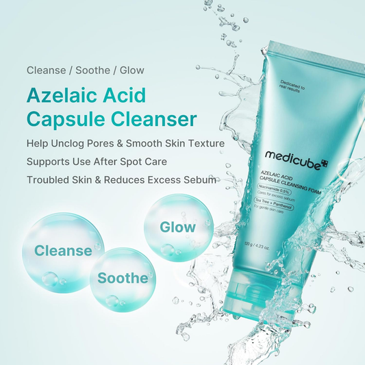 Medicube - Azelaic Acid Capsule Cleansing Foam 120g