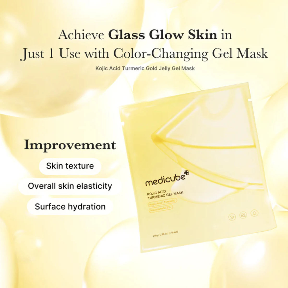 Medicube - Kojic Acid Turmeric Brightening Gel Mask 4EA