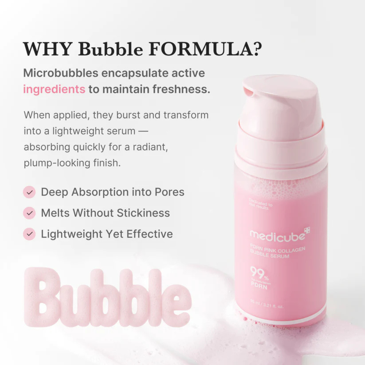 Medicube - Collagen Glow Bubble Serum 95ml