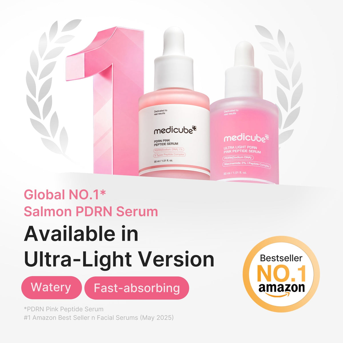 Medicube - PDRN Pink Peptide Serum Ultra Light 30ml