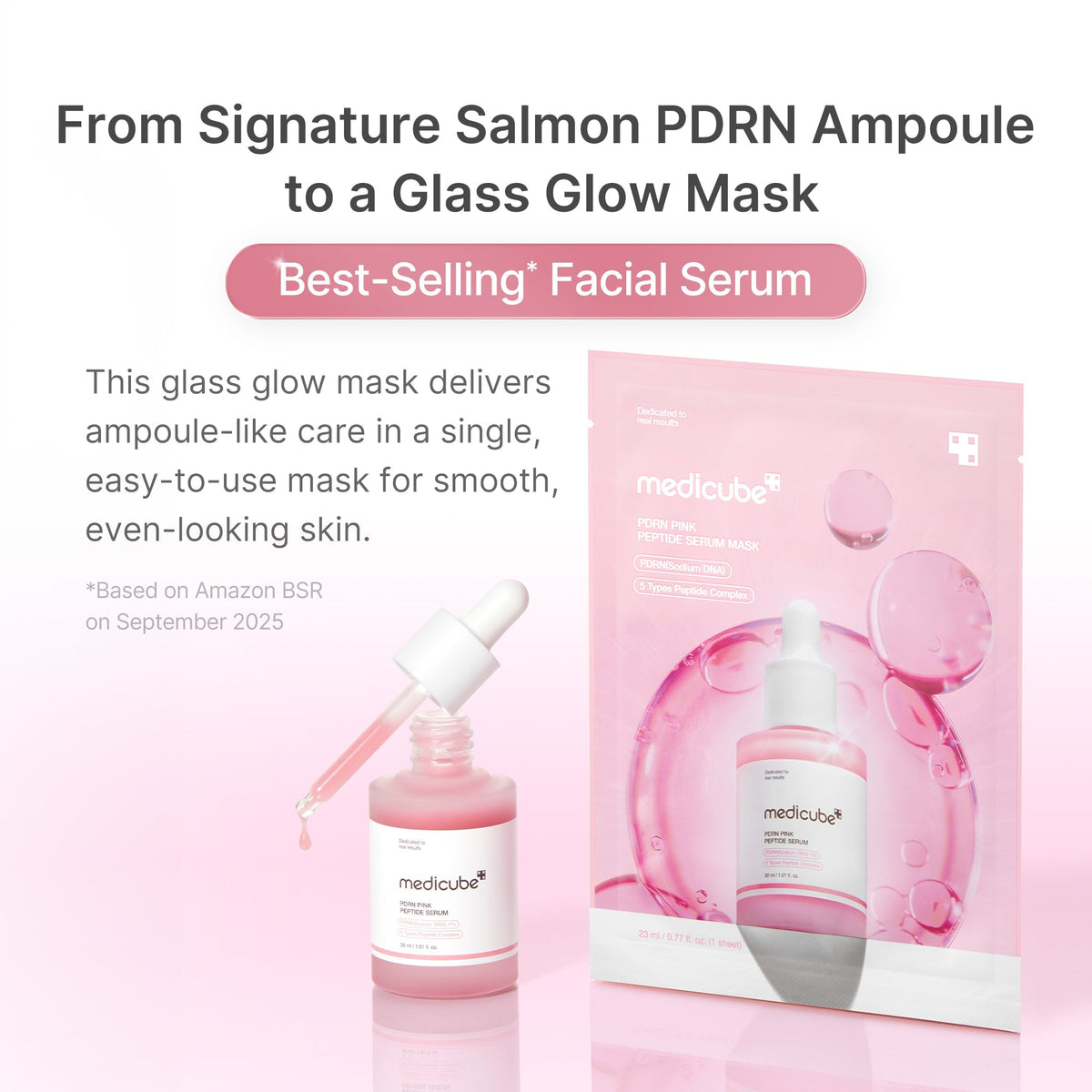 Medicube - PDRN Pink Peptide Serum Mask