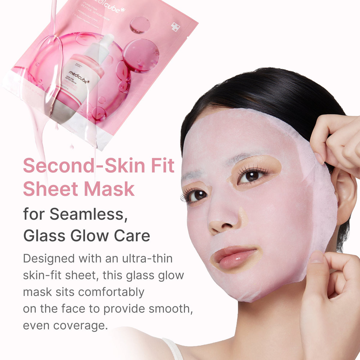 Medicube - PDRN Pink Peptide Serum Mask