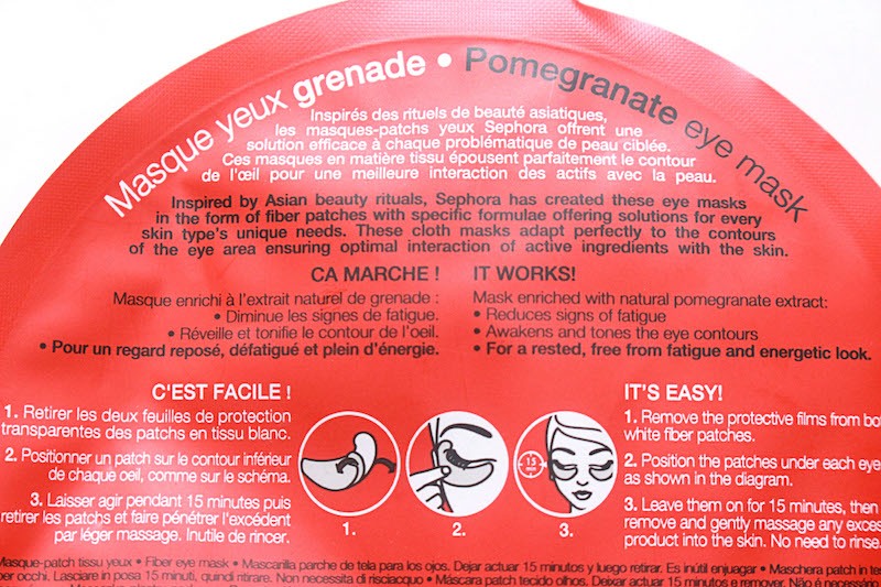 Sephora - Pomegranate Eye Mask - TOPSHELF