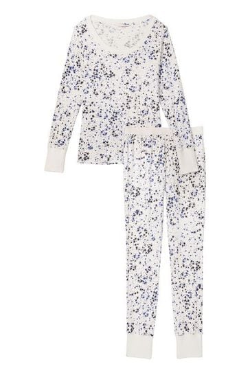 Victoria's Secret - Stars - Thermal Pajama Set - TOPSHELF