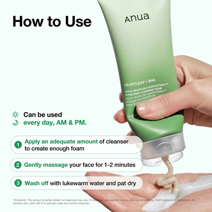 Anua - Heartleaf Pore Cleansing Foam