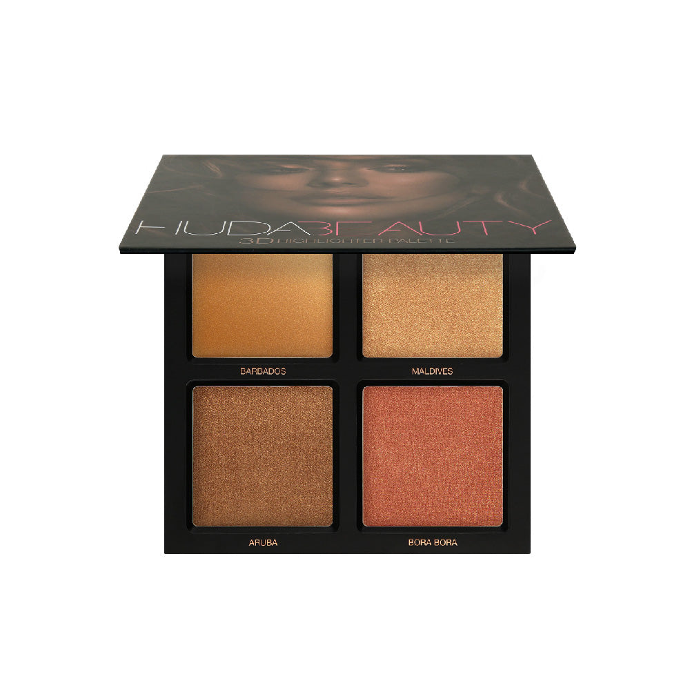 Huda Beauty - 3D Cream and Powder Highlighter Palette - Bronze Sands - TOPSHELF