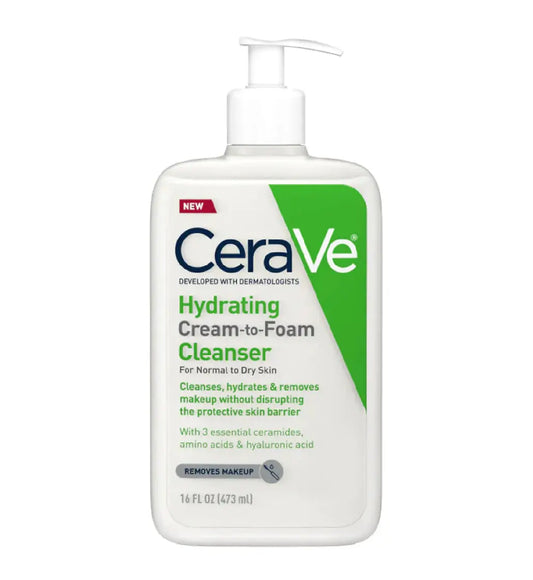 CeraVe Hydrating Cream-to-Foam Cleanser