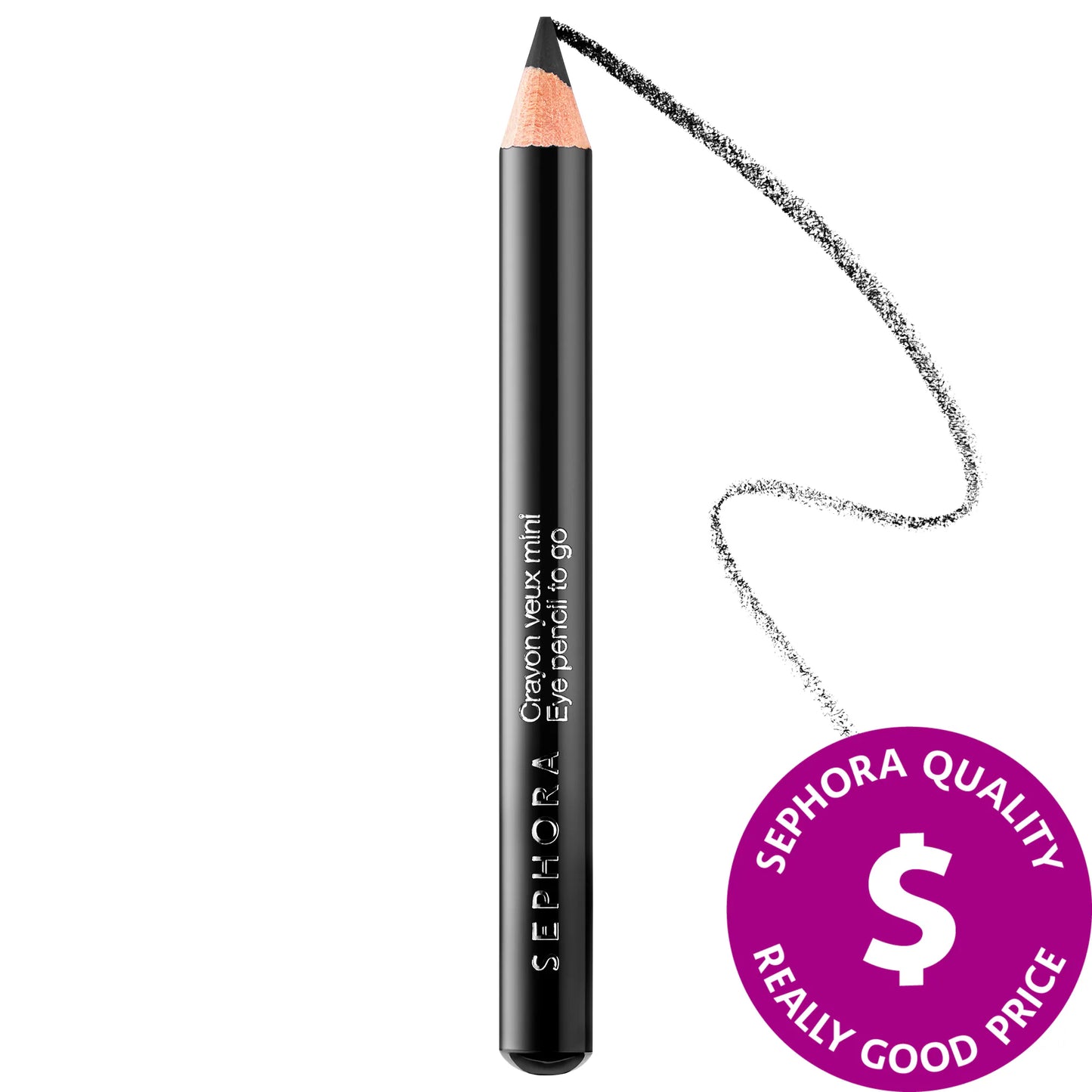Sephora Mini Black Eyeliner Pencil - TOPSHELF